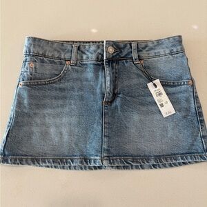 NWT Garage Denim Micro Skort